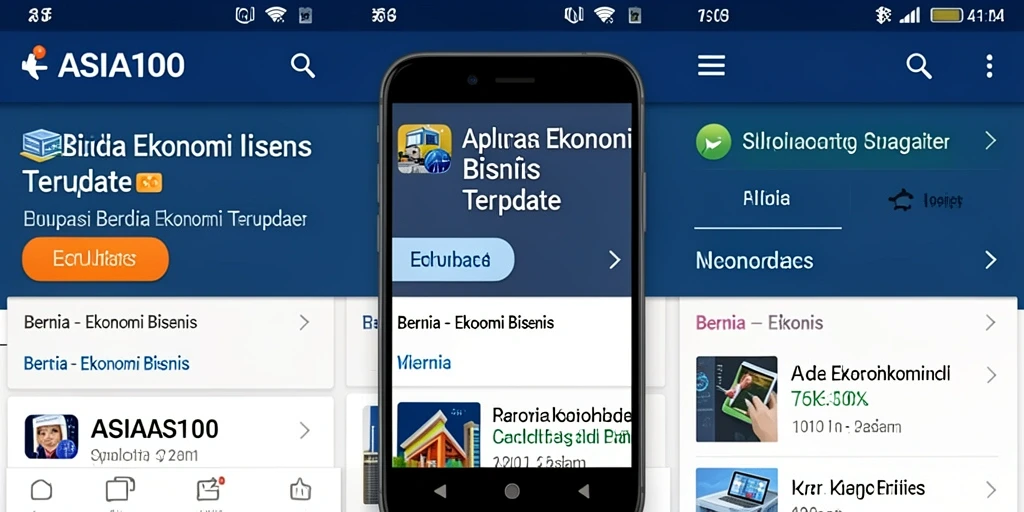 Tampilan antarmuka ASIA100 yang menarik dan informatif
