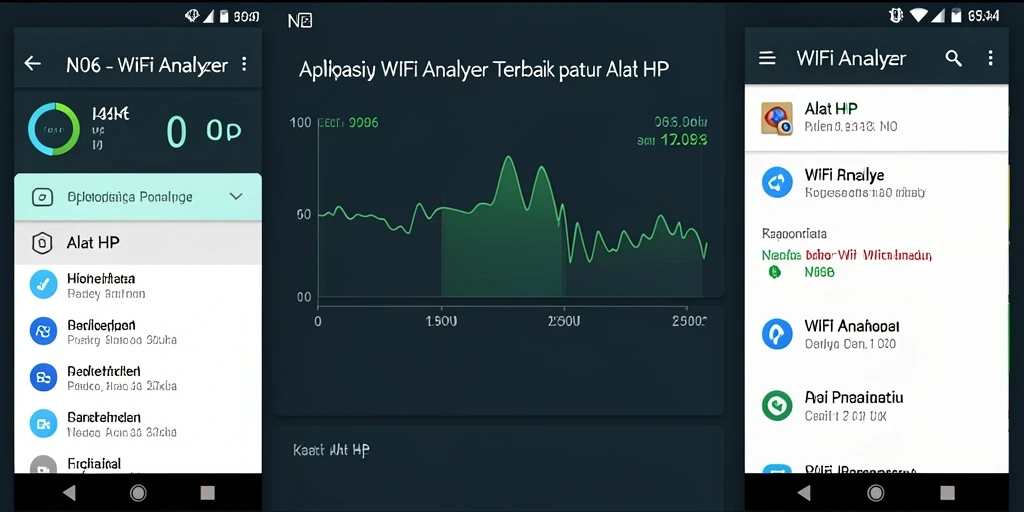 Antarmuka N06 menampilkan detail analisis WiFi secara jelas.