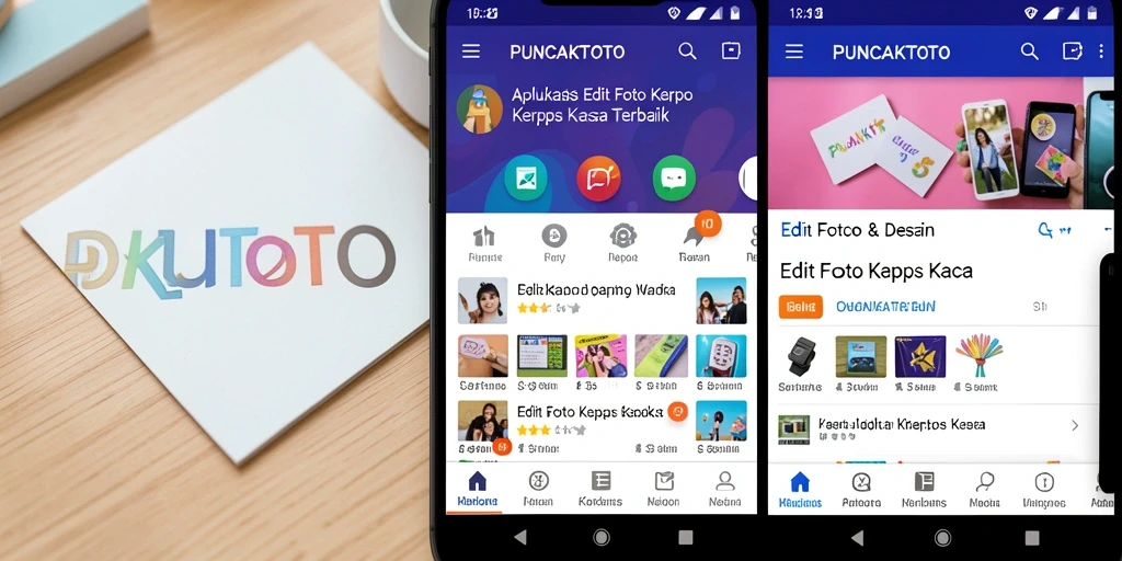 Antarmuka PUNCAKTOTO yang mudah digunakan untuk Edit Foto Kertas Kaca.