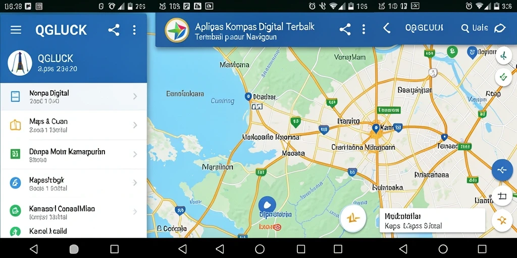 Antarmuka aplikasi QGLUCK yang user-friendly dan informatif.