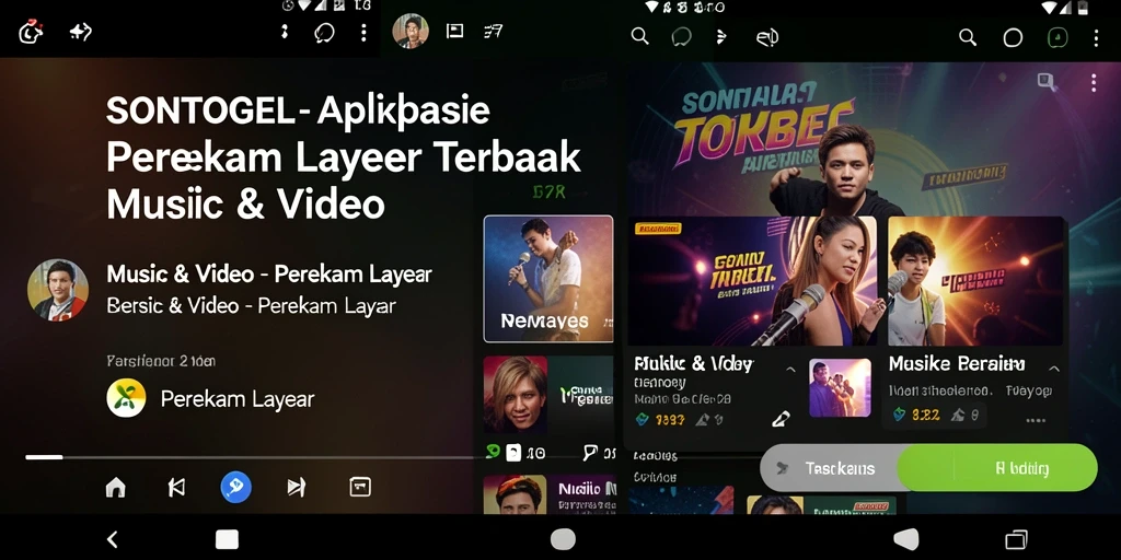 Antarmuka SONTOGEL yang intuitif untuk Perekam Layar.